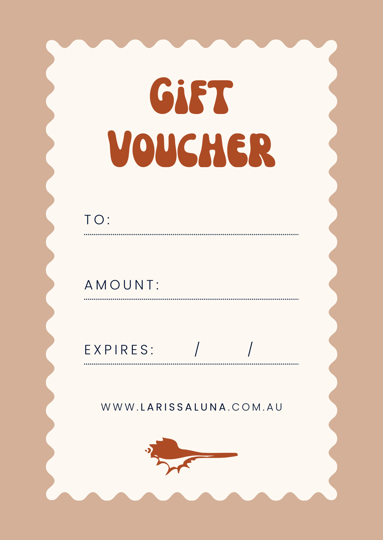 Larissa Luna Gift Voucher