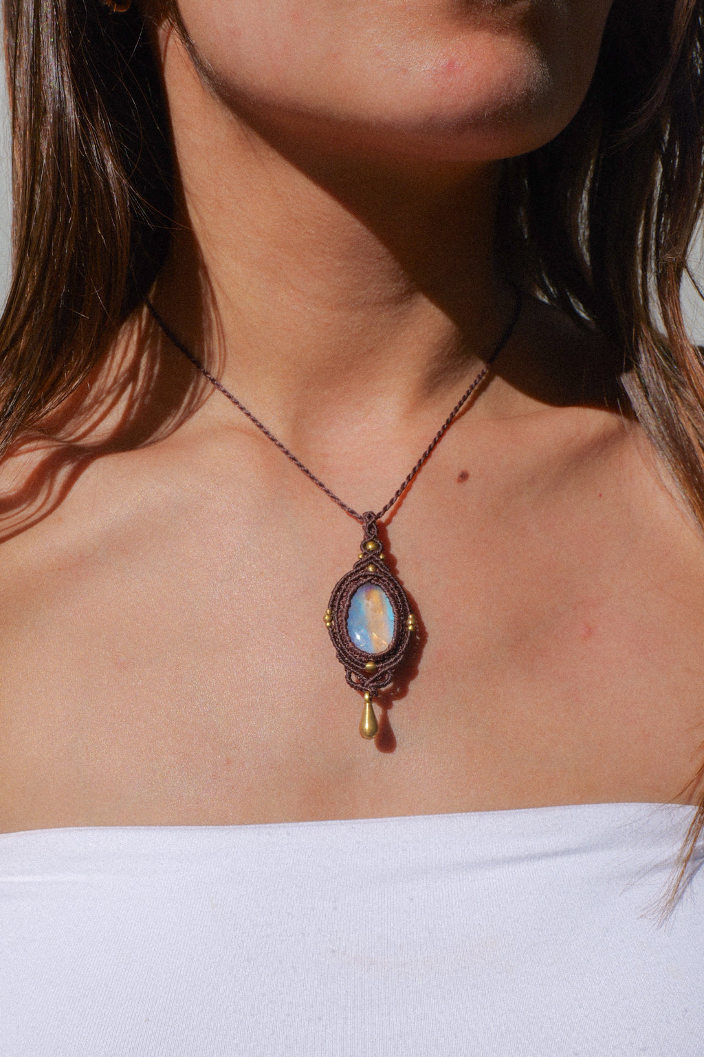 Rainbow Moonstone Pendant