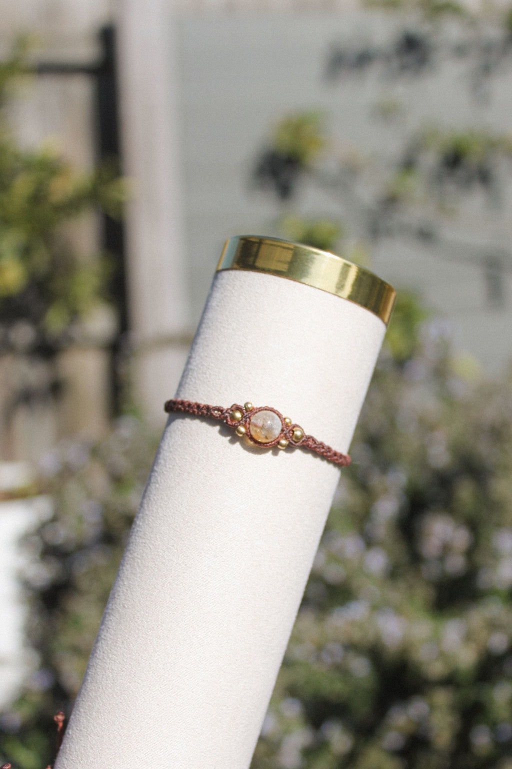 Citrine Macrame Bracelet