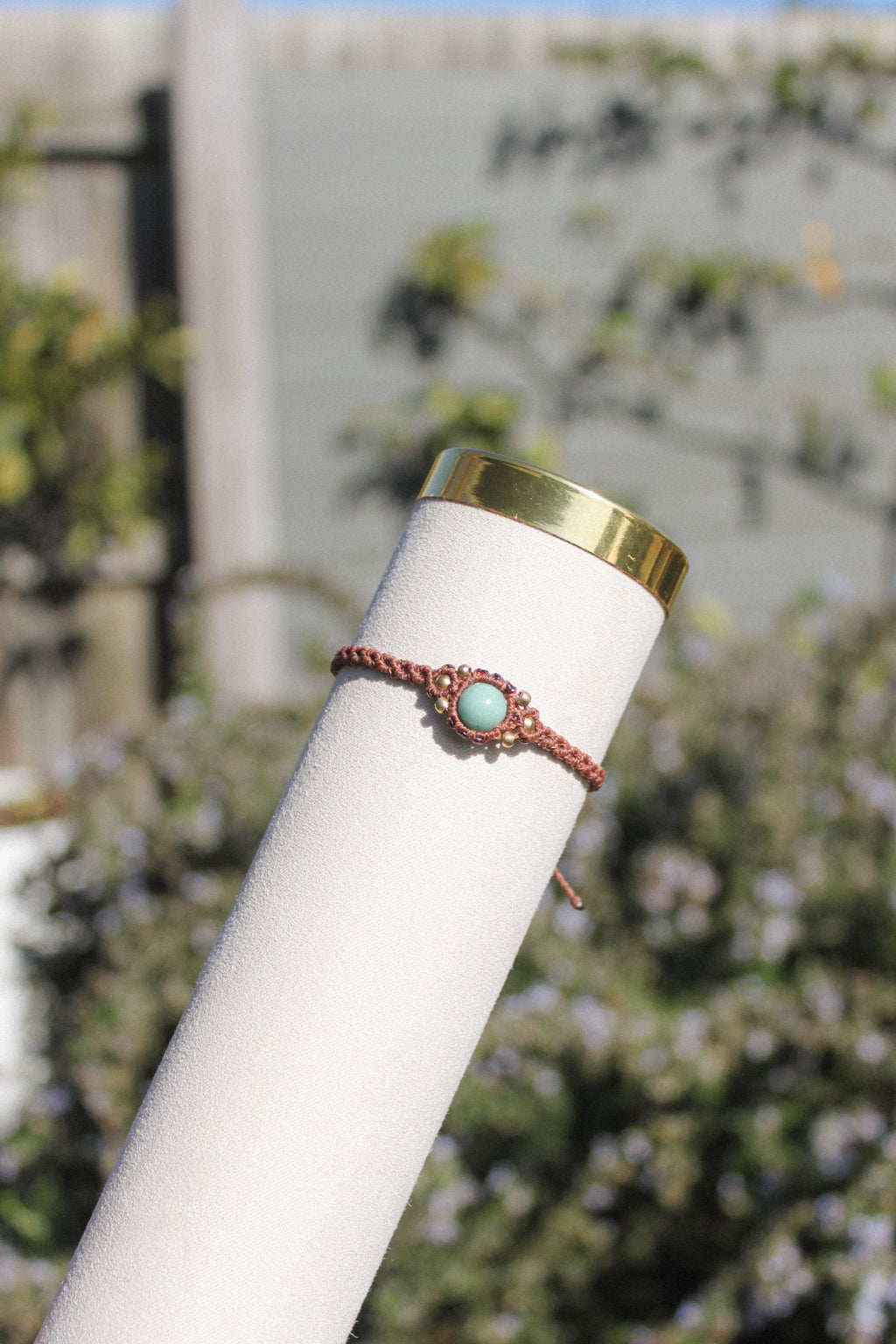 Amazonite Macrame Bracelet