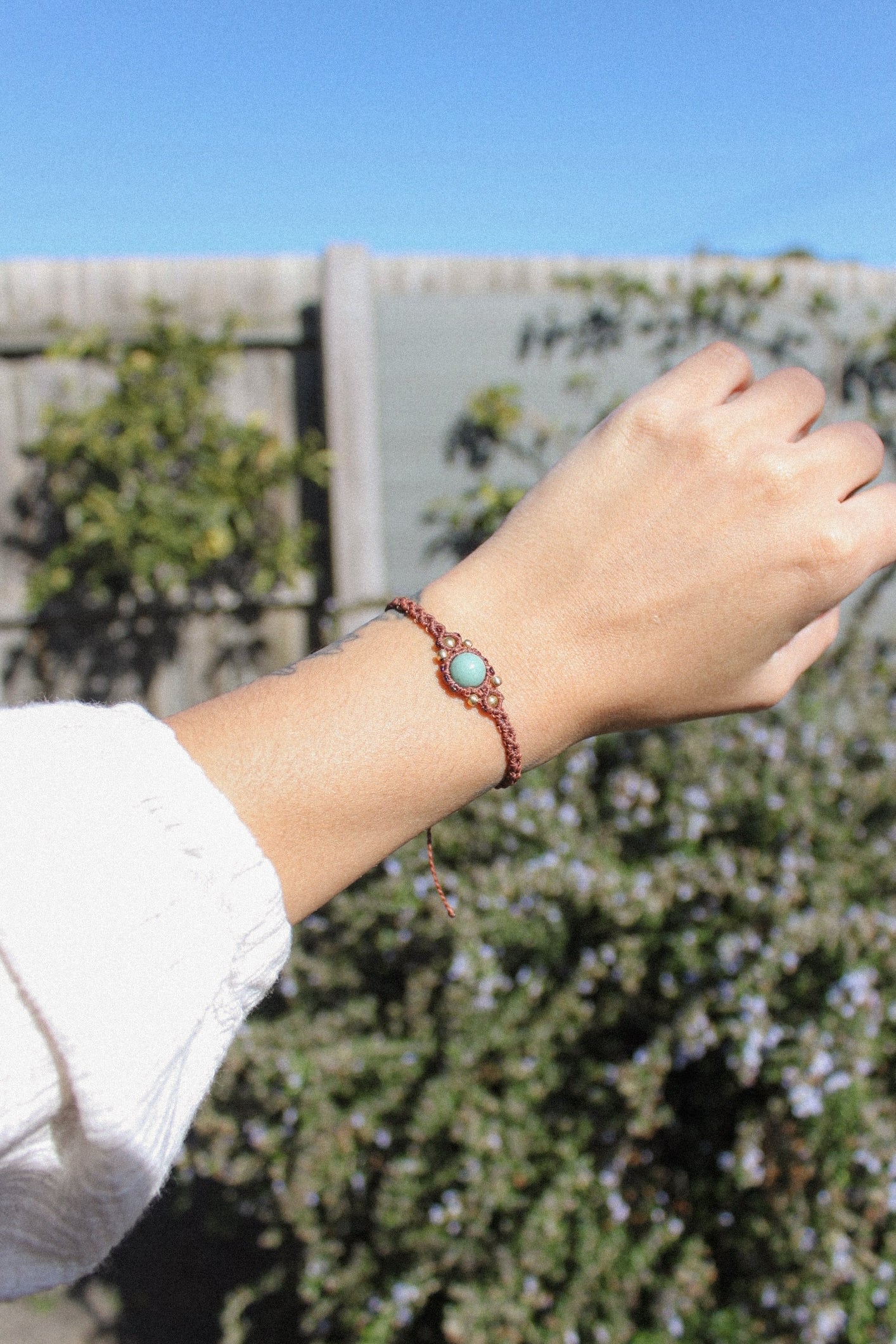 Amazonite Macrame Bracelet