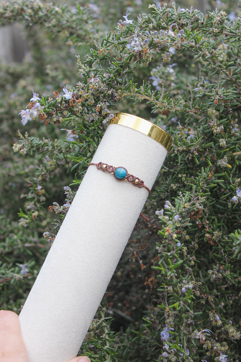 Apatite Macrame Bracelet