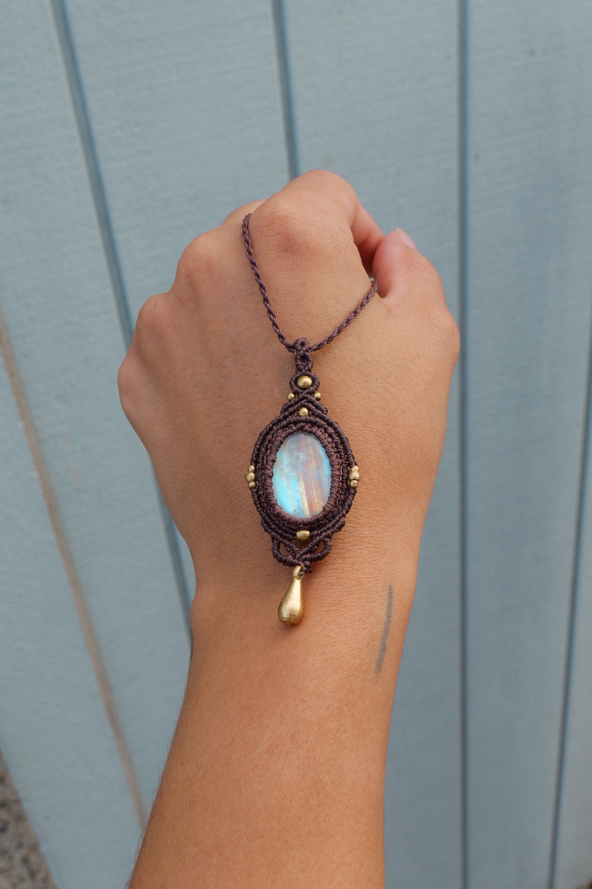 Rainbow Moonstone Pendant